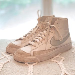 Women’s silver Nike Blazers size 8
